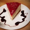 New York Cheesecake with Strawberry Topping