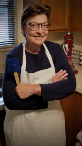 Anita Tiemeyer with spatula