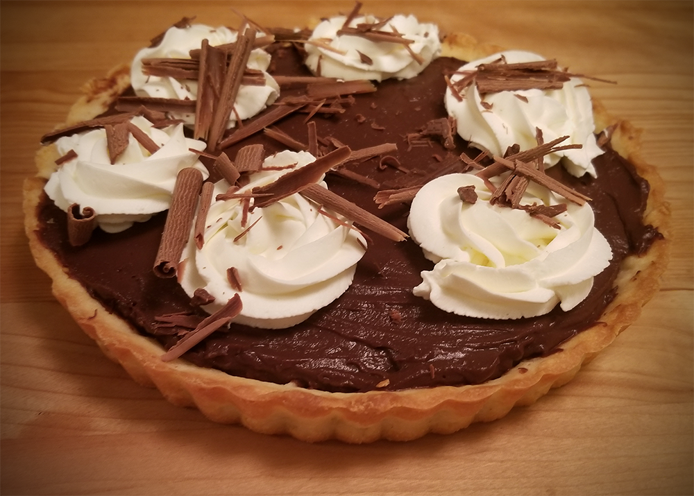 Chocolate Pie with sweetened tart crust