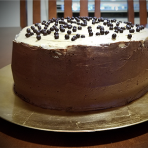 Signature Chocolate cake with peanut butter frosting