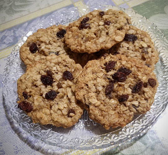 Oatmeal-raisin cookies